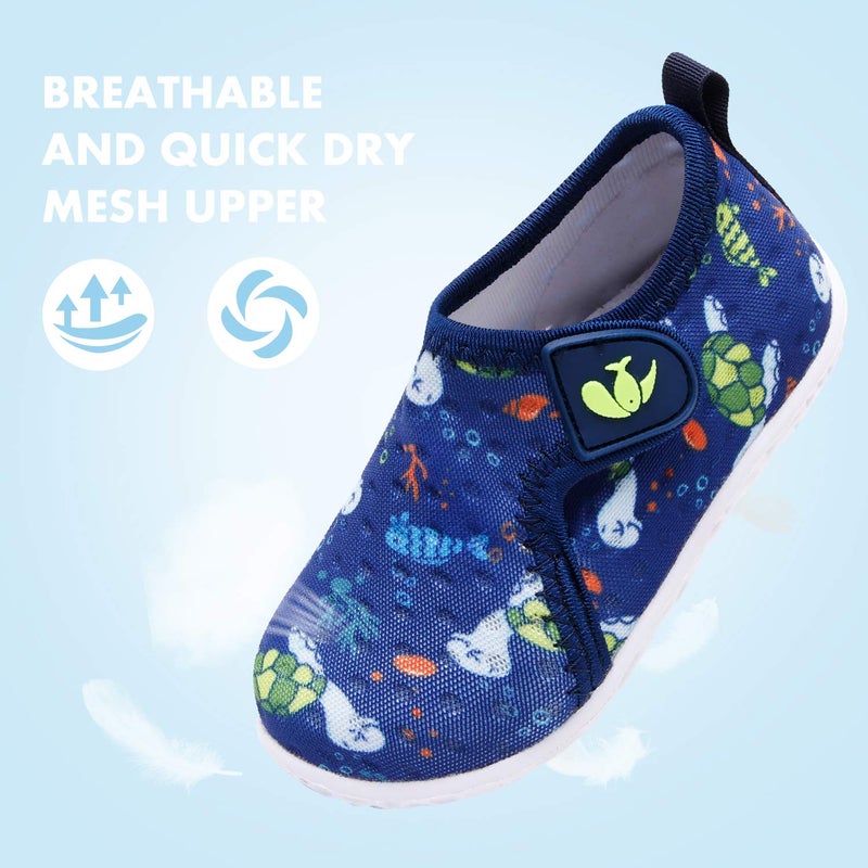 FEETCITY Baby Girls and Boys Water Shoes Swim Barefoot Water Sport Aqua Socks for Beach Pool Swim Tortoise 18-24 Months Infant - Image 5
